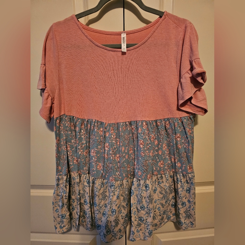 Emerald Ruffle Sleeve Blouse